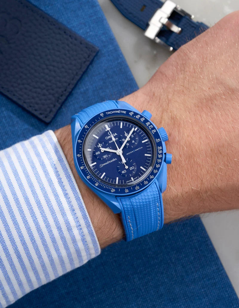 Pulseira de Borracha - Azul claro